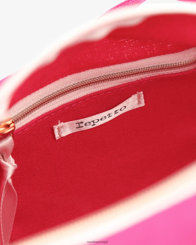 Repetto LJHHL773 crianças bolsa de algodão tamanho S acessórios rosa fúcsia