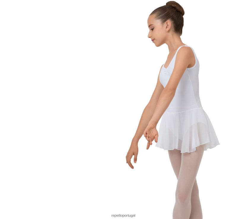 Repetto LJHHL661 crianças túnica com decote franzido roupas moda