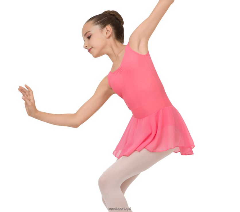 Repetto LJHHL678 crianças túnica com decote franzido roupas moda