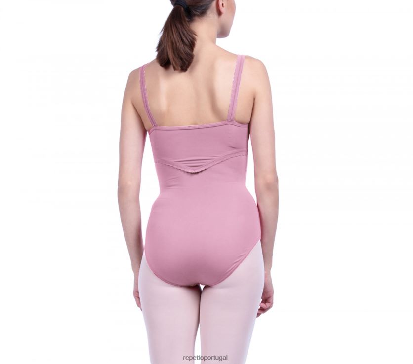 Repetto LJHHL694 crianças collant com detalhes de acabamento sofisticado roupas moda