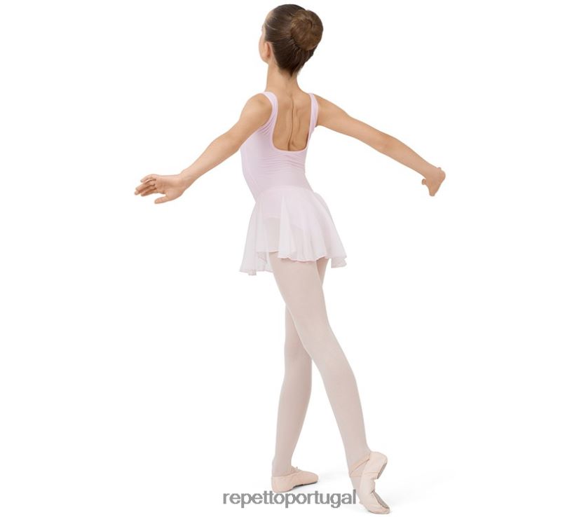 Repetto LJHHL698 crianças túnica com decote franzido roupas moda