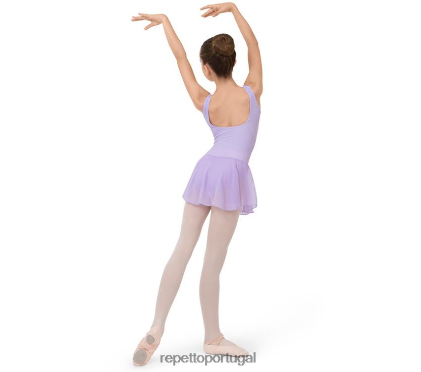 Repetto LJHHL706 crianças túnica com decote franzido para menina roupas moda