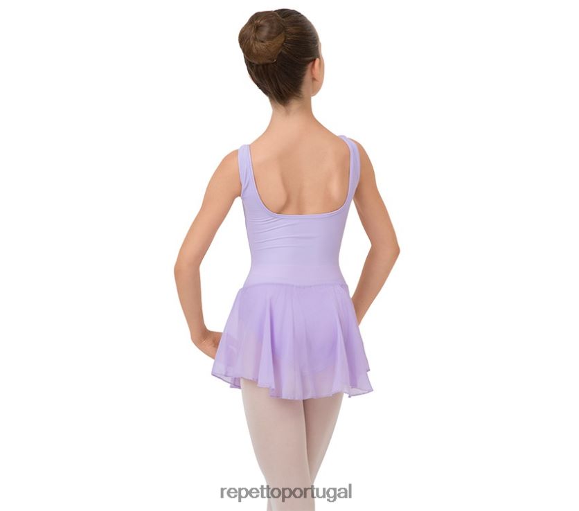 Repetto LJHHL706 crianças túnica com decote franzido para menina roupas moda