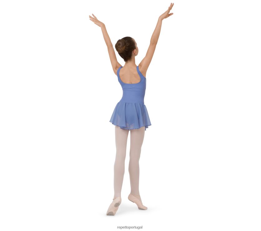 Repetto LJHHL722 crianças túnica com decote franzido roupas moda