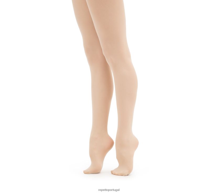 Repetto LJHHL764 crianças meia-calça de dança com pés roupas moda