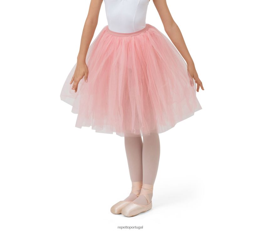 Repetto LJHHL736 crianças saia longa de tule roupas moda