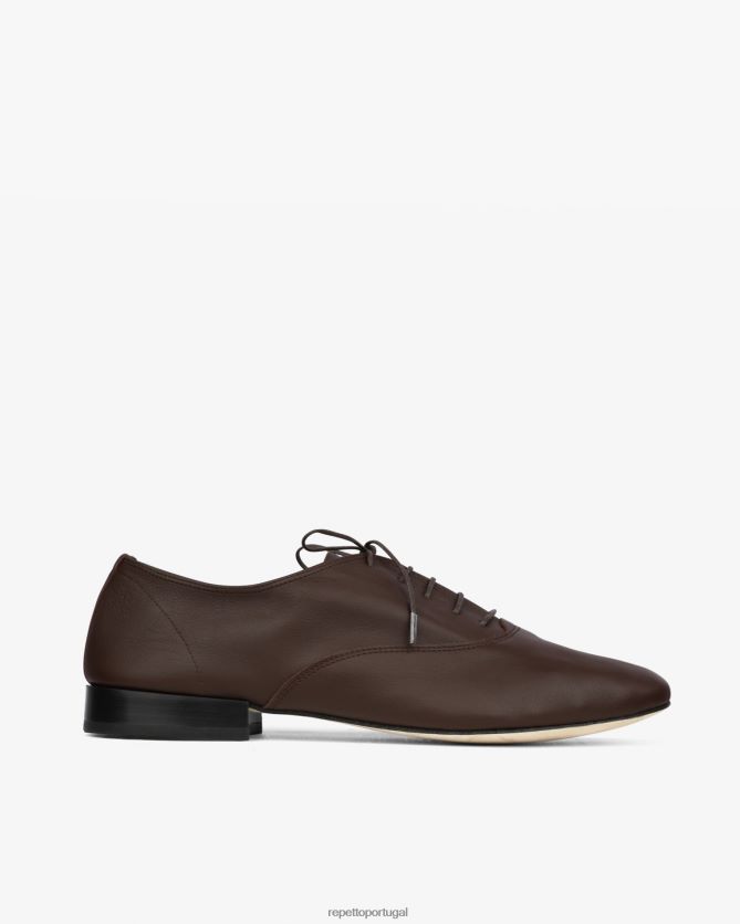 Repetto LJHHL650 homens sapato oxford zizi calçados marrom ristretto