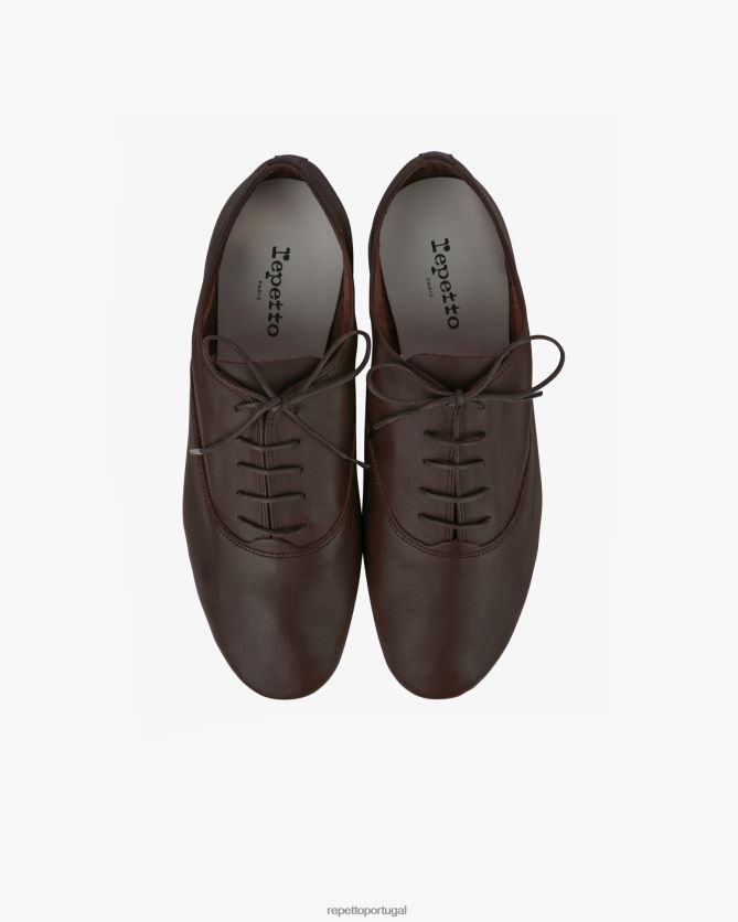 Repetto LJHHL650 homens sapato oxford zizi calçados marrom ristretto