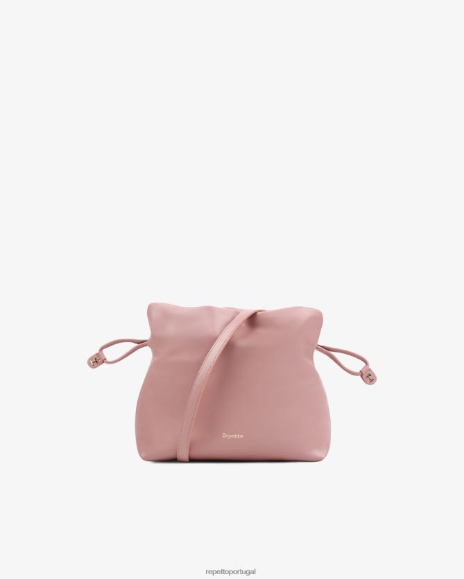 Repetto LJHHL273 mulheres bolsa pluma poids acessórios Rosa escuro