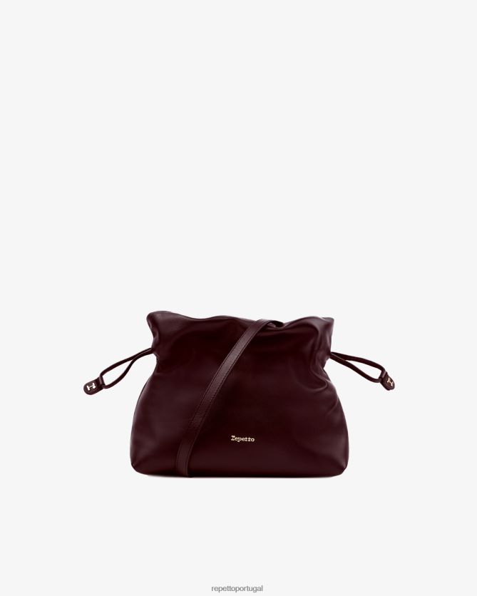 Repetto LJHHL275 mulheres bolsa pluma poids acessórios vinho tinto profundo