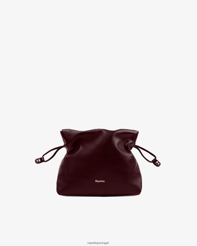 Repetto LJHHL275 mulheres bolsa pluma poids acessórios vinho tinto profundo