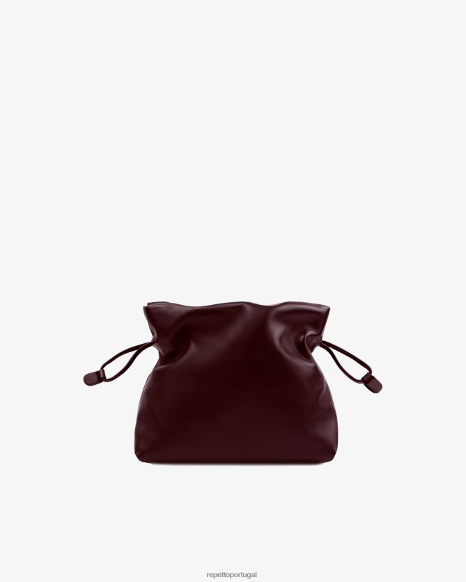 Repetto LJHHL275 mulheres bolsa pluma poids acessórios vinho tinto profundo