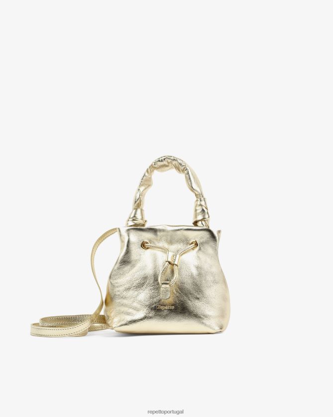 Repetto LJHHL279 mulheres bolsa petite tendresse acessórios Luz Dourada