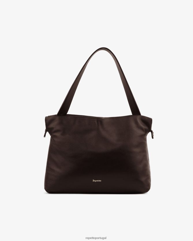 Repetto LJHHL287 mulheres bolsa de plumas acessórios marrom ristretto