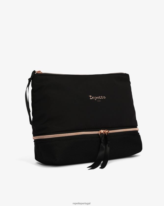 Repetto LJHHL629 mulheres joy estojo pequeno para sapatos de dança acessórios preto
