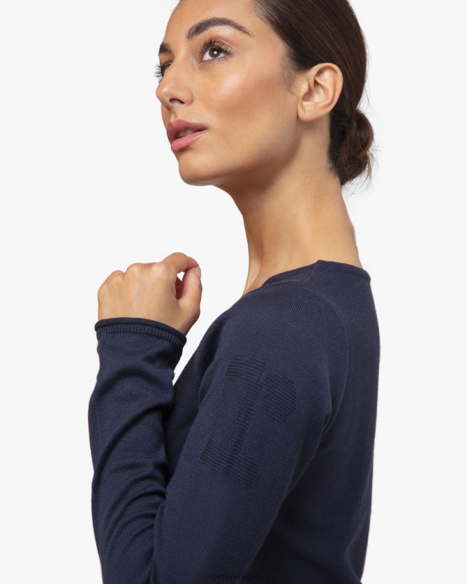 Repetto LJHHL515 mulheres envoltório de malha roupas azul da meia noite