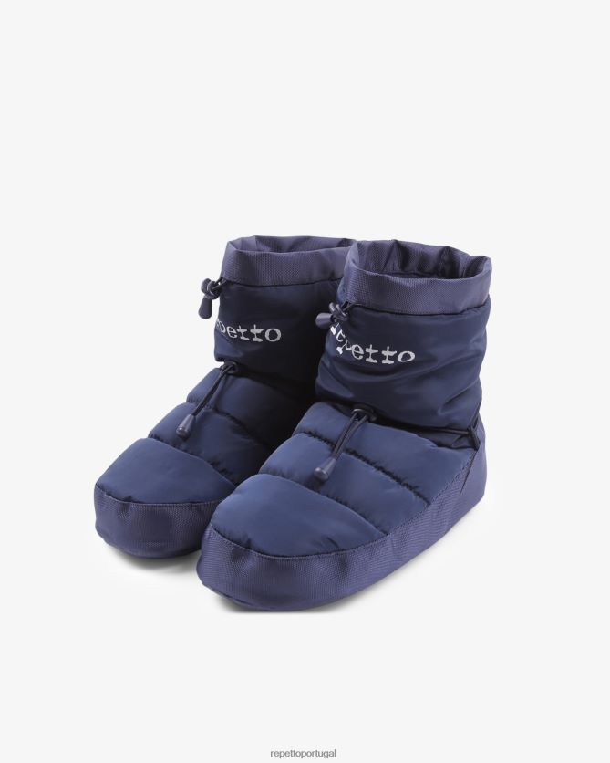 Repetto LJHHL520 mulheres botas de aquecimento calçados azul-marinho