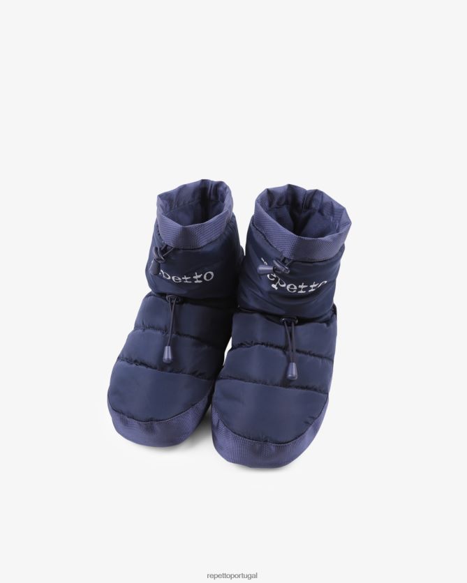 Repetto LJHHL520 mulheres botas de aquecimento calçados azul-marinho