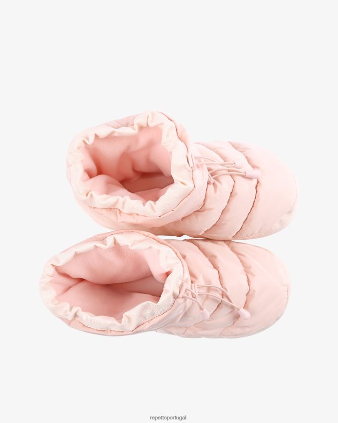 Repetto LJHHL521 mulheres botas de aquecimento calçados pétala rosa