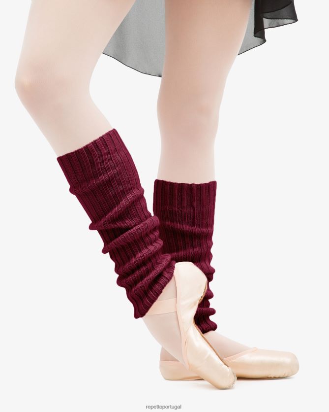 Repetto LJHHL541 mulheres aquecedores de perna acessórios cor granada