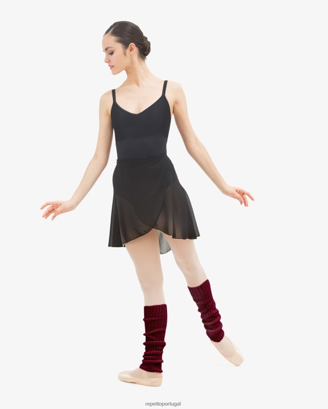 Repetto LJHHL541 mulheres aquecedores de perna acessórios cor granada