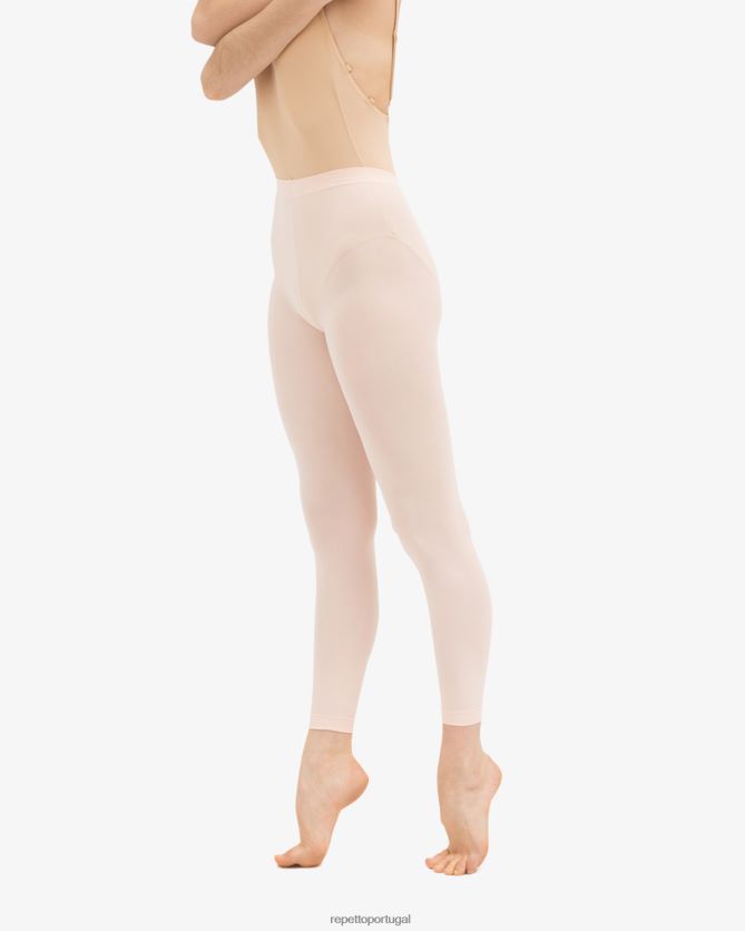 Repetto LJHHL614 mulheres meia-calça de dança sem pés roupas pétala rosa