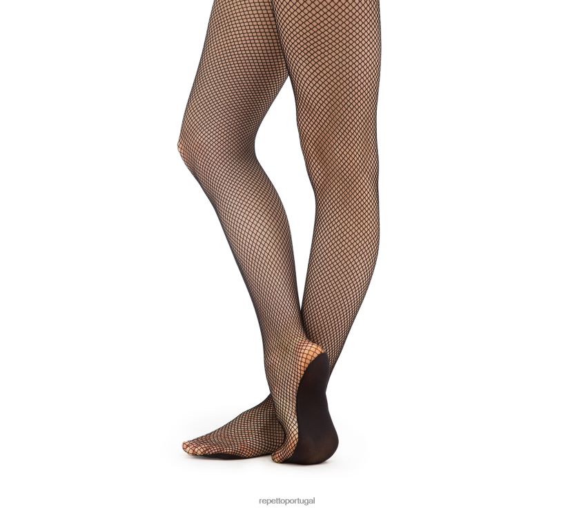 Repetto LJHHL619 mulheres meia-calça com pés líquidos roupas moda