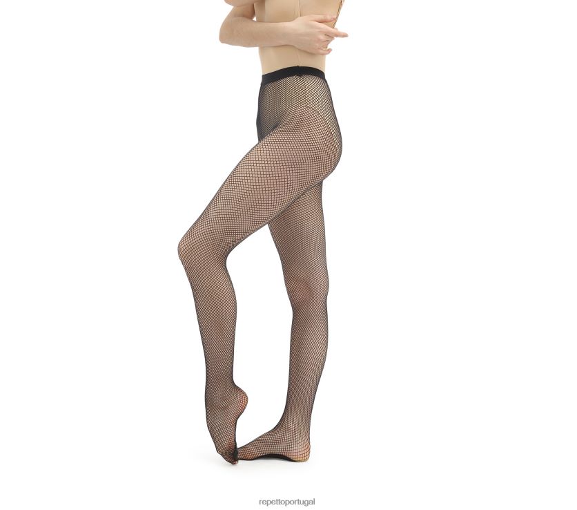 Repetto LJHHL619 mulheres meia-calça com pés líquidos roupas moda