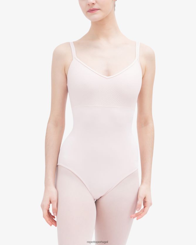 Repetto LJHHL440 mulheres collant rendado roupas pétala rosa