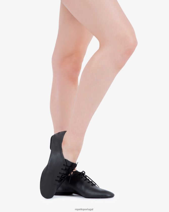 Repetto LJHHL623 mulheres sapatos de jazz calçados preto
