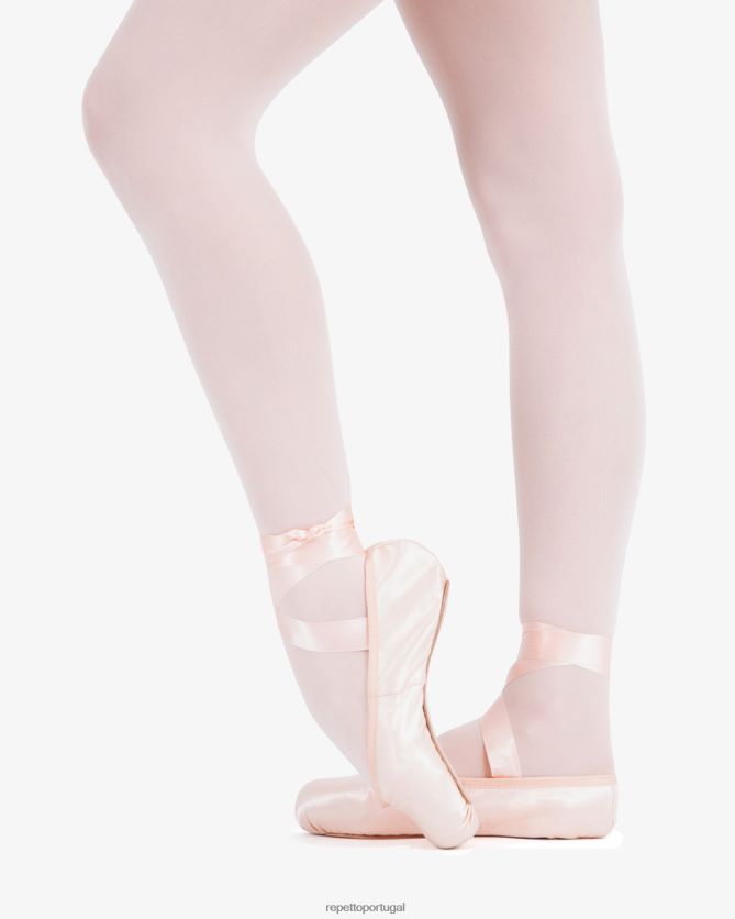 Repetto LJHHL580 mulheres sapatilhas de ponta gamba g93 - caixa estreita sola média calçados rosa