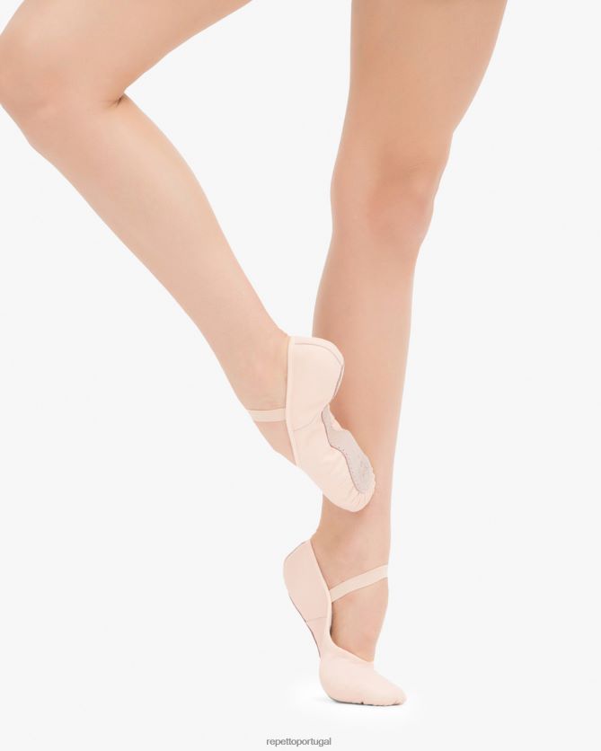 Repetto LJHHL588 mulheres sapatilhas macias com sola completa calçados pétala rosa