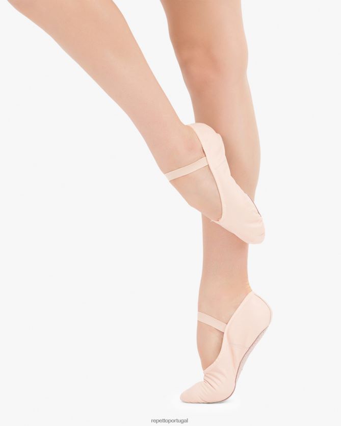 Repetto LJHHL588 mulheres sapatilhas macias com sola completa calçados pétala rosa