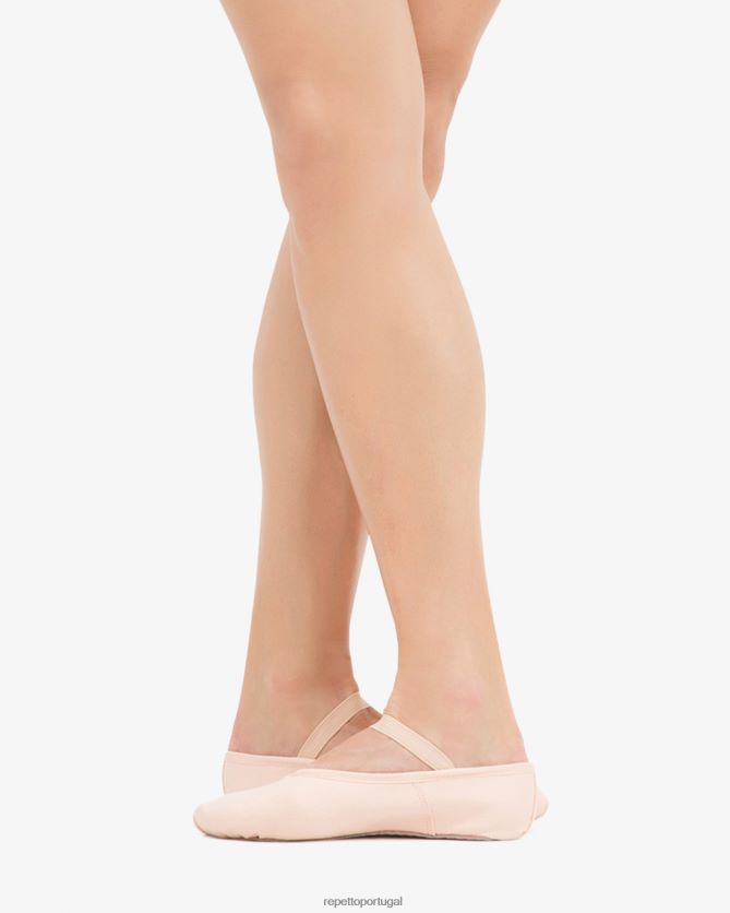 Repetto LJHHL589 mulheres sapatilhas macias com sola completa calçados pétala rosa