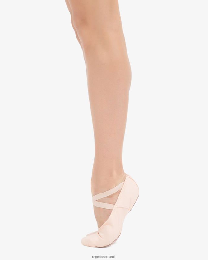 Repetto LJHHL592 mulheres sapatilhas macias com sola dividida calçados pétala rosa