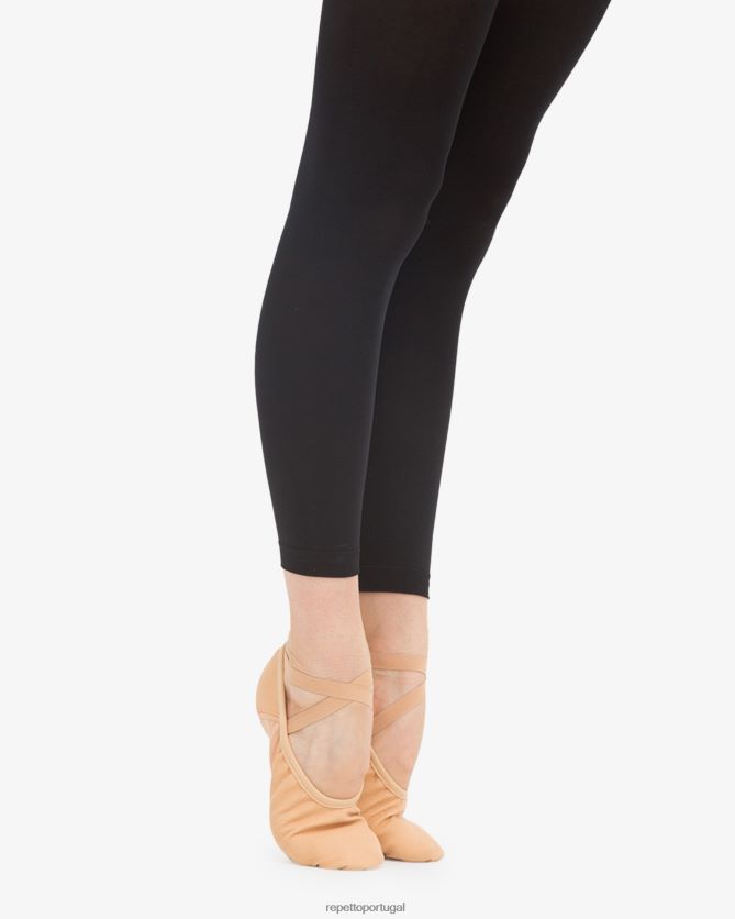 Repetto LJHHL603 mulheres sapatilhas profissionais macias com sola dividida (largura média) calçados bege bronzeado