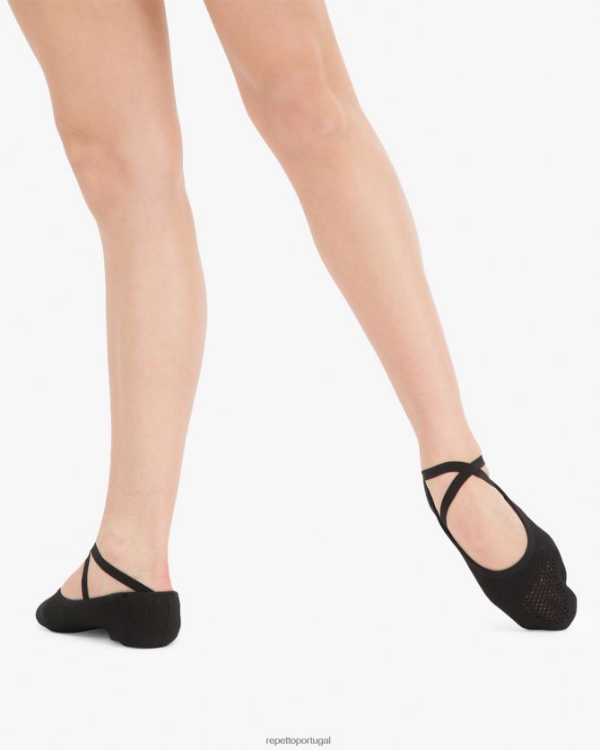 Repetto LJHHL610 mulheres sapatilhas de balé macias dança f.i.t calçados preto