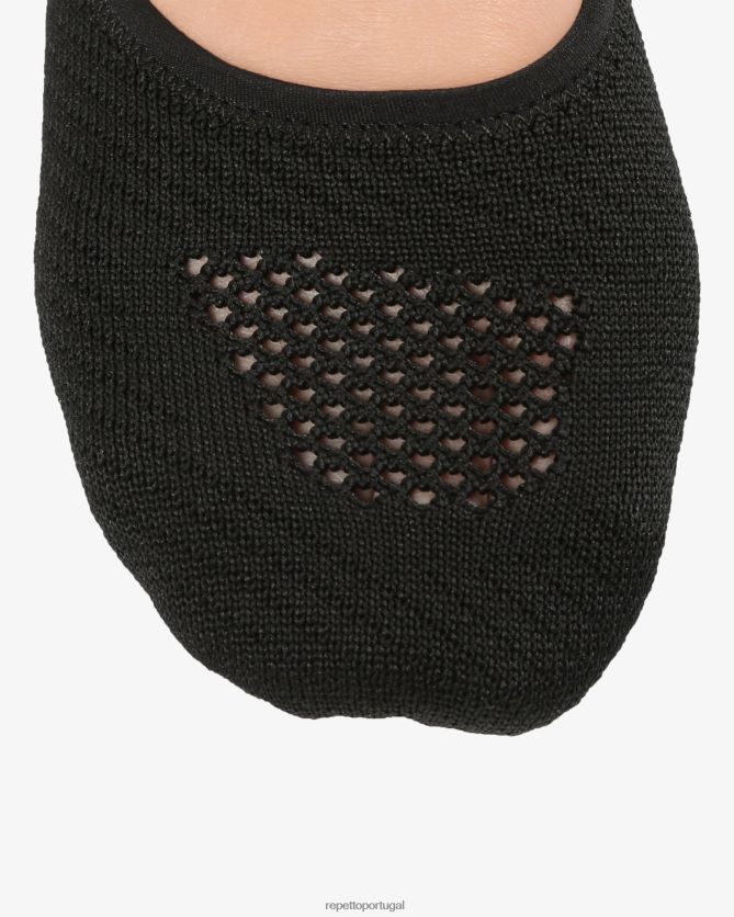 Repetto LJHHL610 mulheres sapatilhas de balé macias dança f.i.t calçados preto