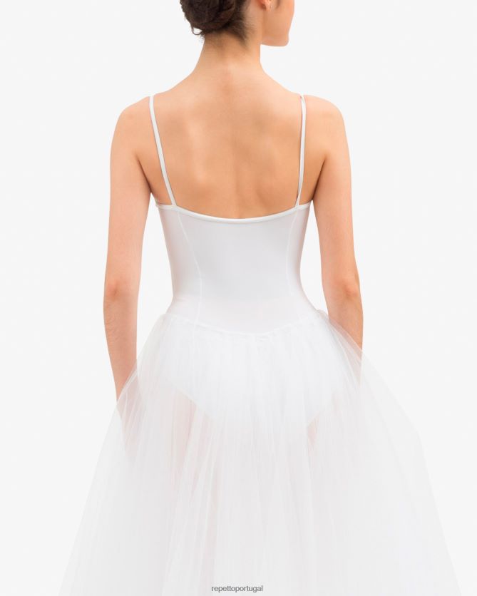 Repetto LJHHL494 mulheres tutu longo roupas branco