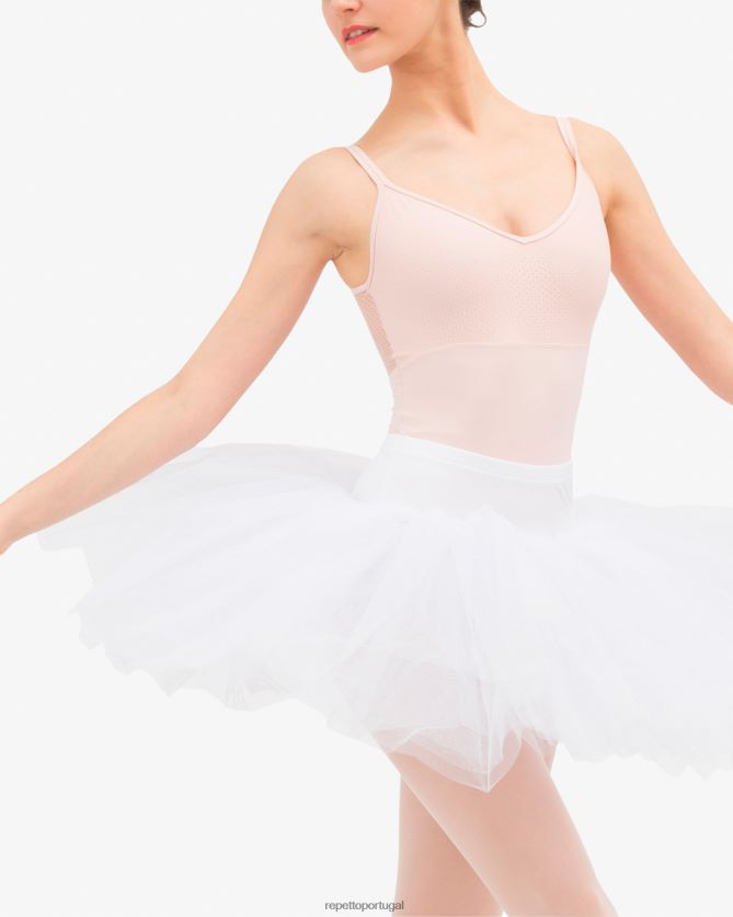 Repetto LJHHL497 mulheres saia tutu planalto roupas branco