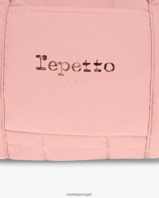 Repetto LJHHL401 mulheres bolsa acolchoada em nylon tamanho m acessórios o rosa