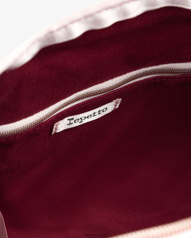 Repetto LJHHL402 mulheres bolsa de algodão tamanho m acessórios rosa nenufar