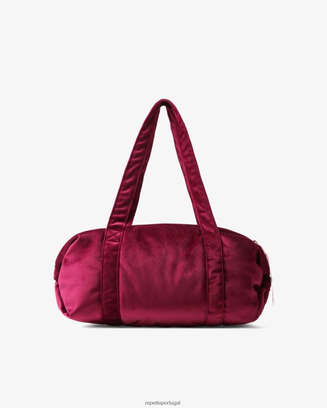 Repetto LJHHL403 mulheres bolsa de veludo tamanho m acessórios rosa nenufar