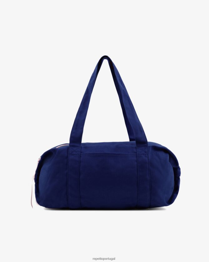 Repetto LJHHL404 mulheres bolsa de algodão tamanho m acessórios azul gasolina
