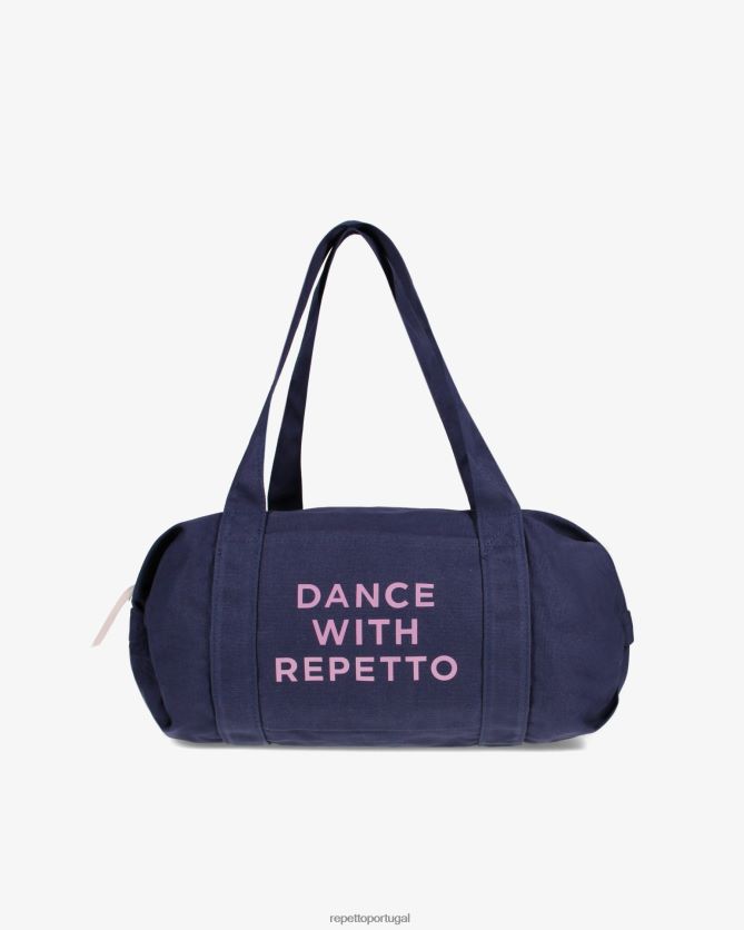 Repetto LJHHL405 mulheres bolsa de algodão tamanho m acessórios azul da meia noite