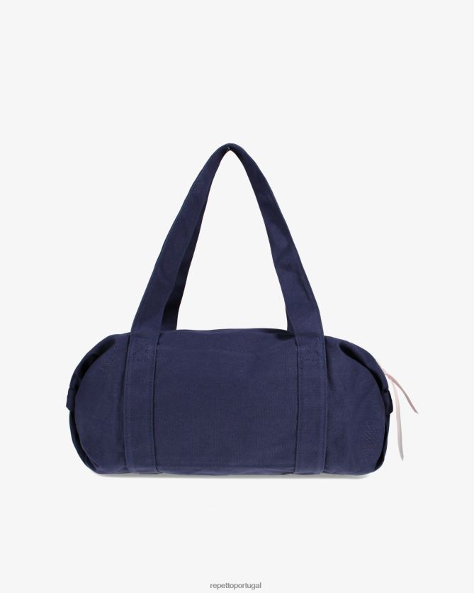 Repetto LJHHL405 mulheres bolsa de algodão tamanho m acessórios azul da meia noite