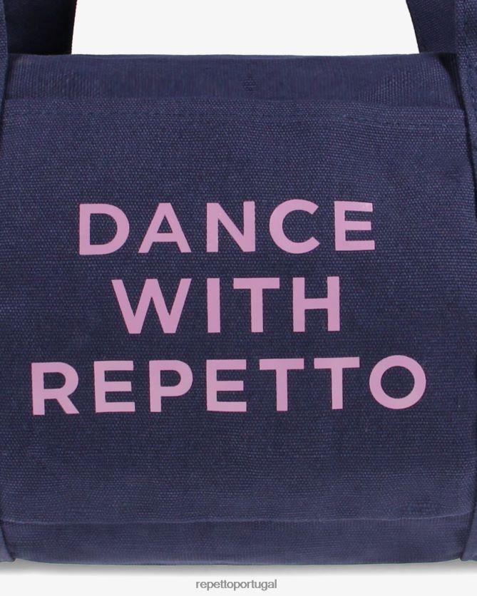 Repetto LJHHL405 mulheres bolsa de algodão tamanho m acessórios azul da meia noite