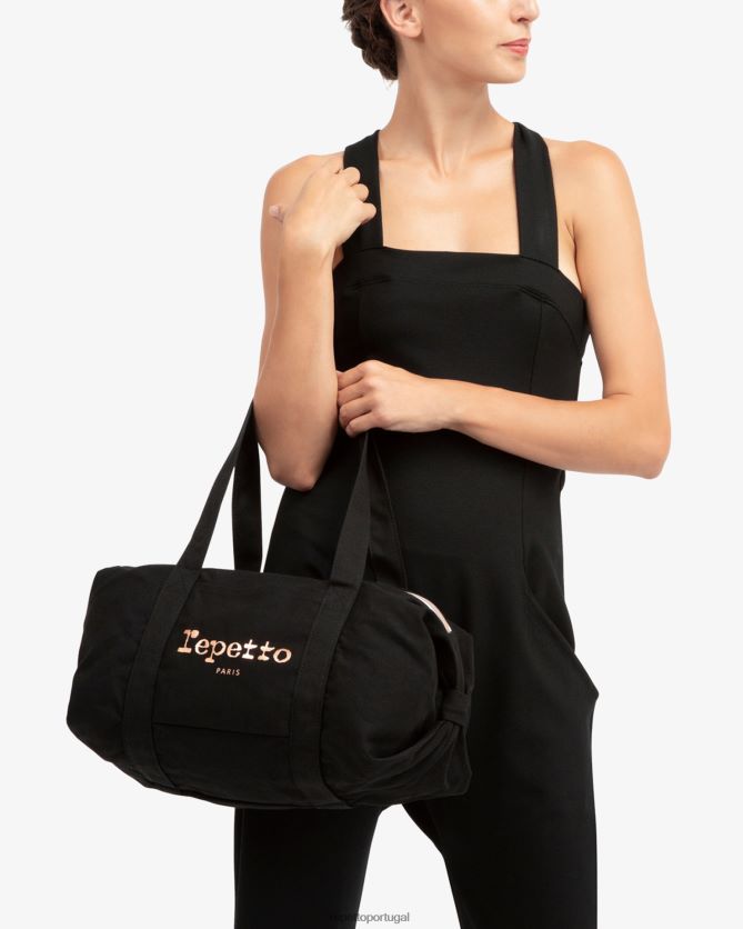 Repetto LJHHL406 mulheres bolsa de algodão tamanho m acessórios preto