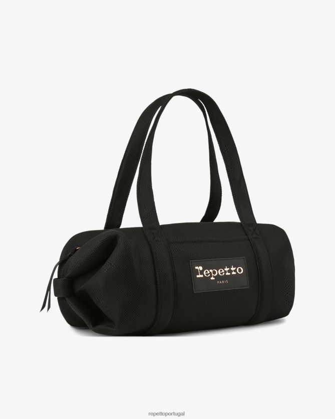 Repetto LJHHL409 mulheres mochila de malha tamanho m acessórios preto