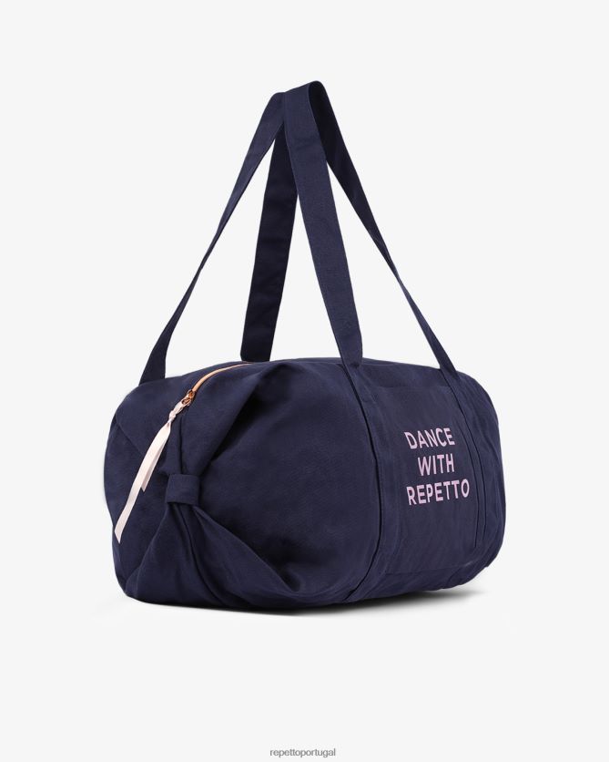 Repetto LJHHL412 mulheres bolsa de algodão tamanho L acessórios azul da meia noite